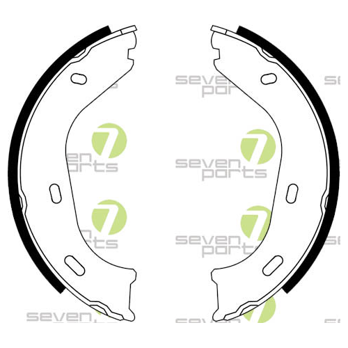 Bremsbackensatz 7 Seven Parts SVG10102 für Hinterachse