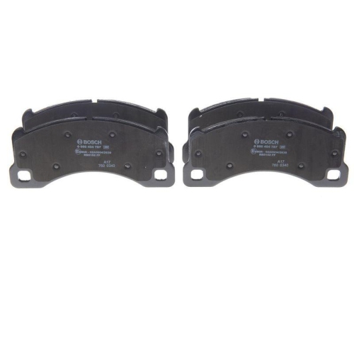 Bremsbelagsatz Scheibenbremse Bosch 0986494787 f&uuml;r Porsche Hinterachse