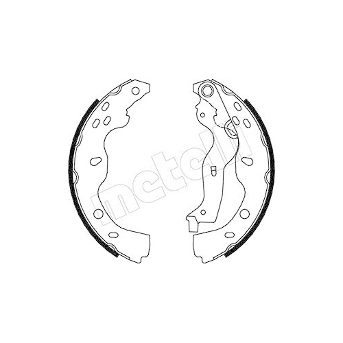 Bremsbackensatz Metelli 53-0096 f&uuml;r Fiat Suzuki Hinterachse
