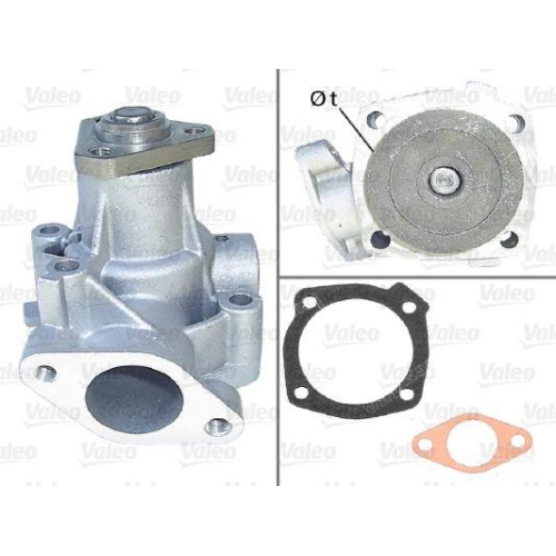 Wasserpumpe Motork&uuml;hlung Valeo 506123 f&uuml;r Fiat Lancia
