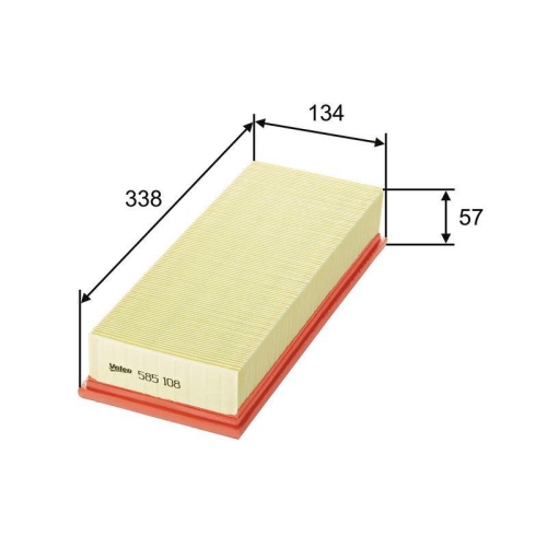 Luftfilter Valeo 585108 f&uuml;r Audi Citro&euml;n Ford VW