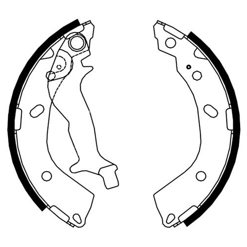 Bremsbackensatz 7 Seven Parts SVG10114 für Hinterachse