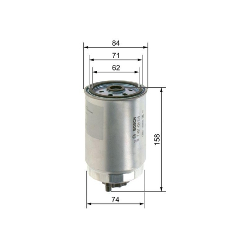 Kraftstofffilter Bosch 1457434510 f&uuml;r Hyundai Kia