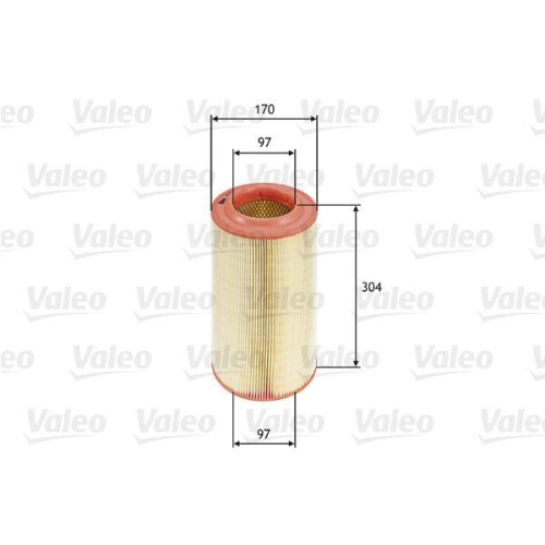 Luftfilter Valeo 585694 für Citroën Fiat Iveco Opel Peugeot Vauxhall