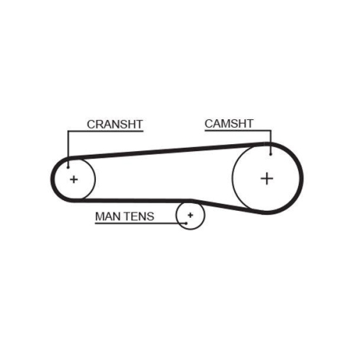 Zahnriemen Gates 5116 Powergrip&trade; f&uuml;r Lancia