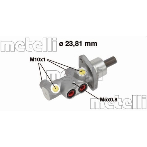 Hauptbremszylinder Metelli 05-0704 f&uuml;r Renault