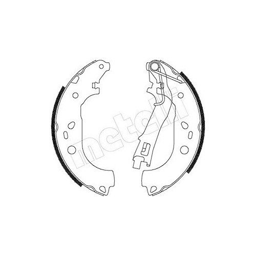 Brake Shoe Set Metelli 53-0099 for Citro&euml;n Fiat Peugeot Rear Axle