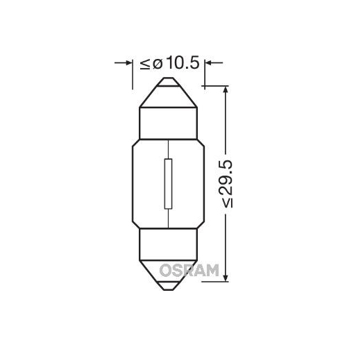 Gl&uuml;hlampe Handschuhfachleuchte Ams-osram 6438 Original f&uuml;r