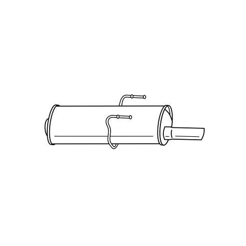Endschalld&auml;mpfer Sigam 45614 f&uuml;r Peugeot