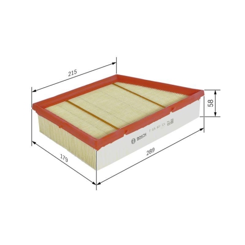 Luftfilter Bosch F026400324 f&uuml;r Austin Rover Land Rover