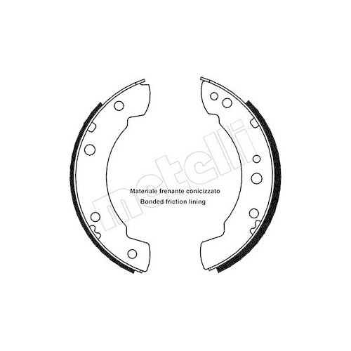 Bremsbackensatz Metelli 53-0102 für Daf Ford Hinterachse