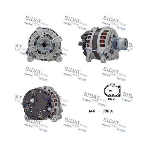 Alternator Sidat A12BH0877 for Audi Seat Skoda VW Vag