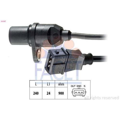 Impulsgeber Kurbelwelle Facet 9.0187 Made In Italy - Oe Equivalent f&uuml;r Hyundai