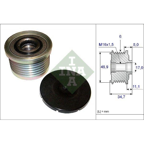 Generatorfreilauf Schaeffler Ina 535 0088 10 f&uuml;r Renault Dacia
