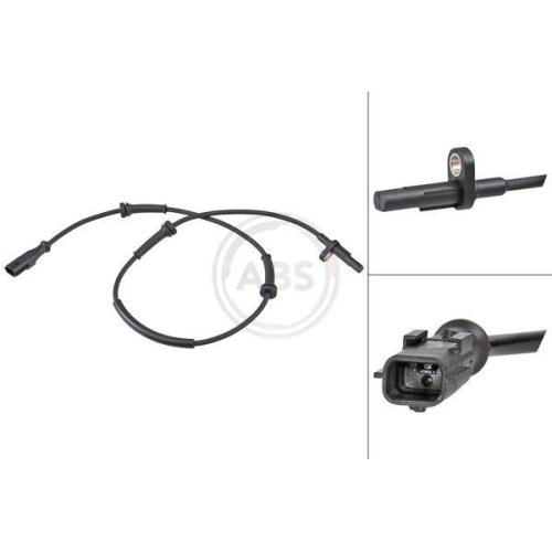 Sensor Raddrehzahl A.b.s. 32075 f&uuml;r Fiat Nissan Opel Renault Vauxhall