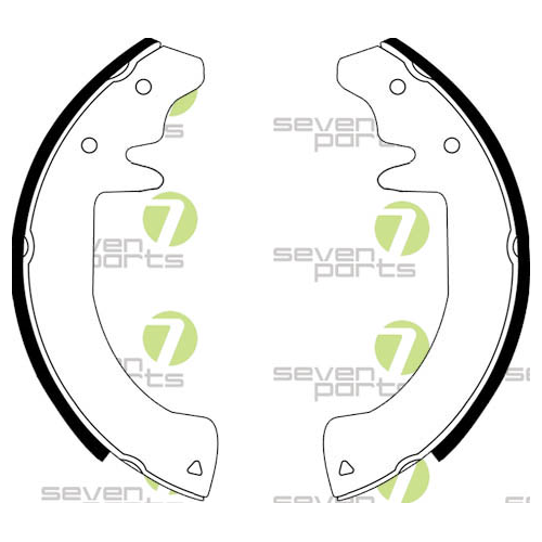 Bremsbackensatz 7 Seven Parts SVG10150 f&uuml;r Hinterachse