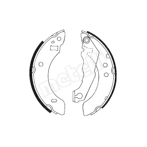 Bremsbackensatz Metelli 53-0113 f&uuml;r Ford Hinterachse