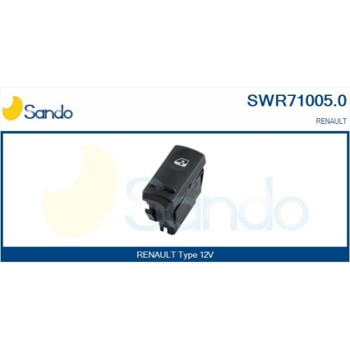 Schalter Fensterheber Sando SWR71005.0 für Renault Beifahrerseitig