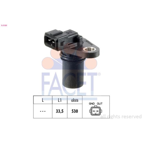 Sensor Drehzahl Facet 9.0189 Made In Italy - Oe Equivalent für Ford Mazda