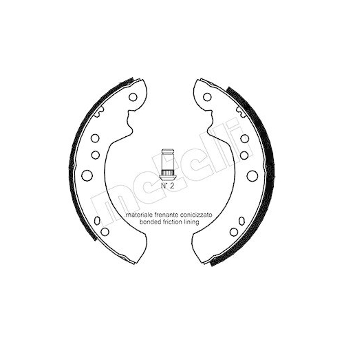 Bremsbackensatz Metelli 53-0114 f&uuml;r Ford Hinterachse