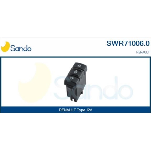 Schalter Fensterheber Sando SWR71006.0 für Renault Fahrerseitig