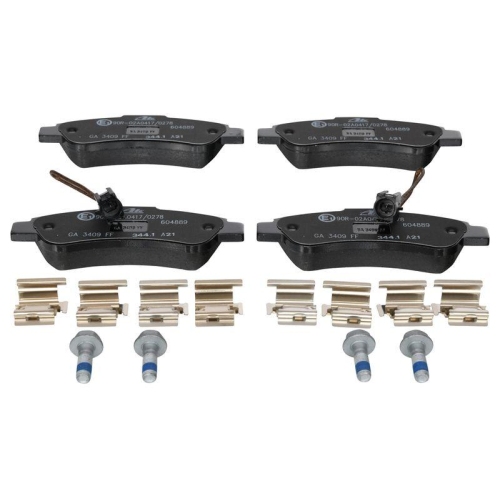 Bremsbelagsatz Scheibenbremse Ate 13-0460-4889-2 f&uuml;r Citro&euml;n Fiat Opel Peugeot