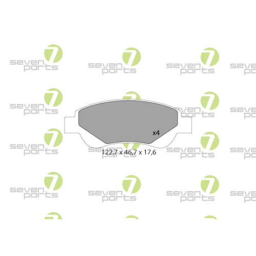 Bremsbelagsatz Scheibenbremse 7 Seven Parts SVP23260 für Citroën Lexus Opel