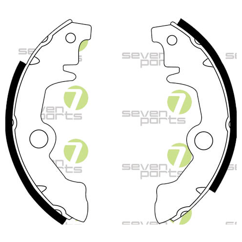 Bremsbackensatz 7 Seven Parts SVG10152 f&uuml;r Hinterachse