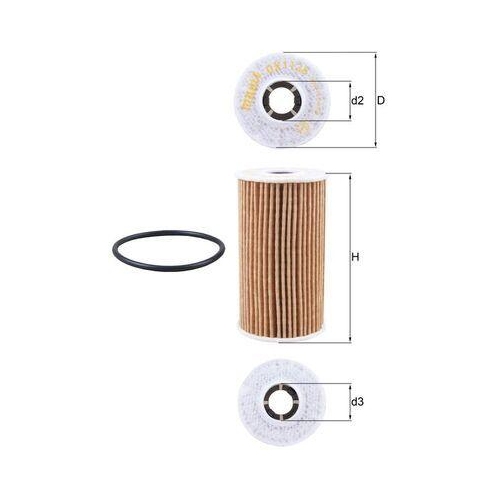 &Ouml;lfilter Mahle OX 1138D f&uuml;r Jaguar Rover Land Rover