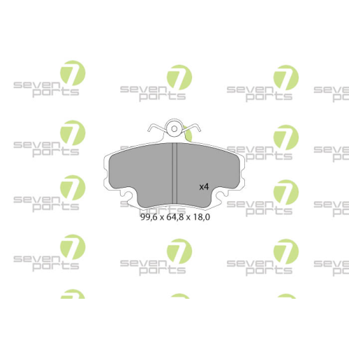 Bremsbelagsatz Scheibenbremse 7 Seven Parts SVP15620 für Dacia Nissan Renault
