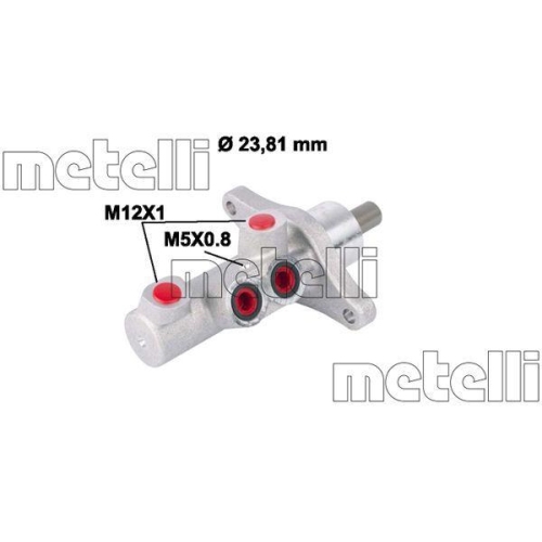 Hauptbremszylinder Metelli 05-0772 f&uuml;r Renault
