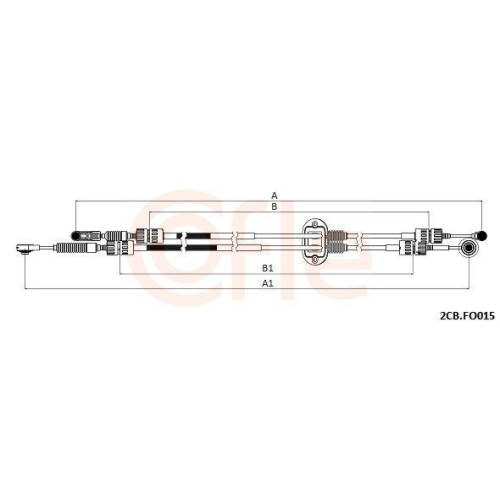 Seilzug Schaltgetriebe Cofle 2CB.FO015 für Ford