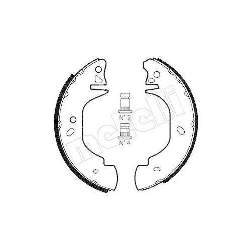 Bremsbackensatz Metelli 53-0126 für Ford Hinterachse