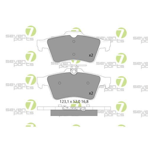 Bremsbelagsatz Scheibenbremse 7 Seven Parts SVP23291 f&uuml;r Citro&euml;n Ford Mazda Opel