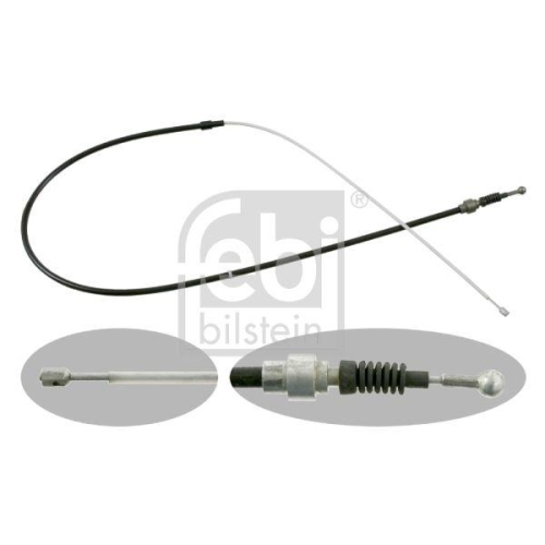 Seilzug Feststellbremse Febi Bilstein 22734 f&uuml;r Audi Seat Skoda VW Hinten Links