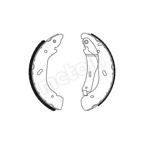 Bremsbackensatz Metelli 53-0134 f&uuml;r Ford Hinterachse