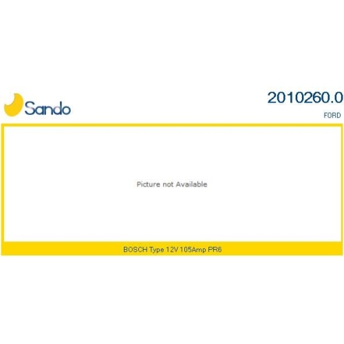 Generator Sando 2010260.0 f&uuml;r Ford