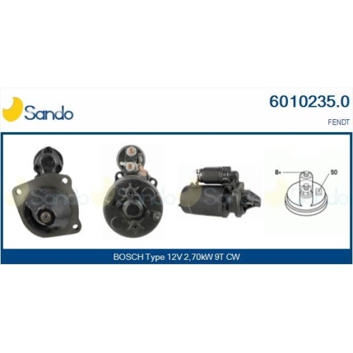 Starter Sando 6010235.0 f&uuml;r Khd Renault Mwm Fendt