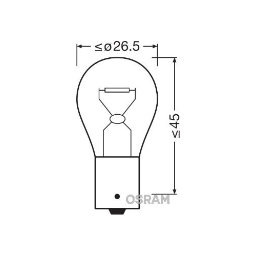 Glühlampe Blinkleuchte Osram 7506 Original für Jenbacher Fahrzeugheckklappe