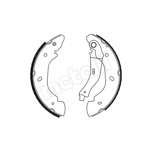 Bremsbackensatz Metelli 53-0135 für Ford Hinterachse