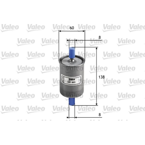 Kraftstofffilter Valeo 587003 für Alfa Romeo Audi Bmw Citroën Daihatsu Fiat Ford