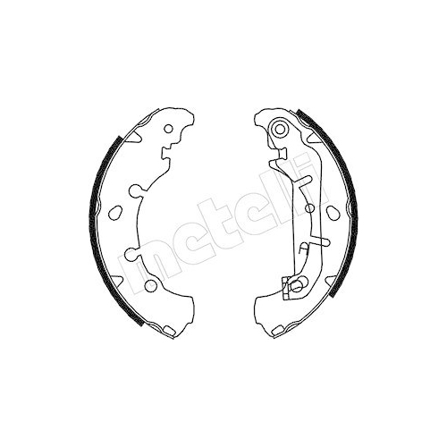 Bremsbackensatz Metelli 53-0136 f&uuml;r Ford Mazda Hinterachse