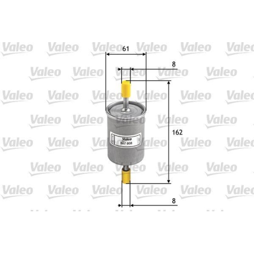 Kraftstofffilter Valeo 587008 f&uuml;r Alfa Romeo Audi Citro&euml;n Fiat Jaguar Lada Opel