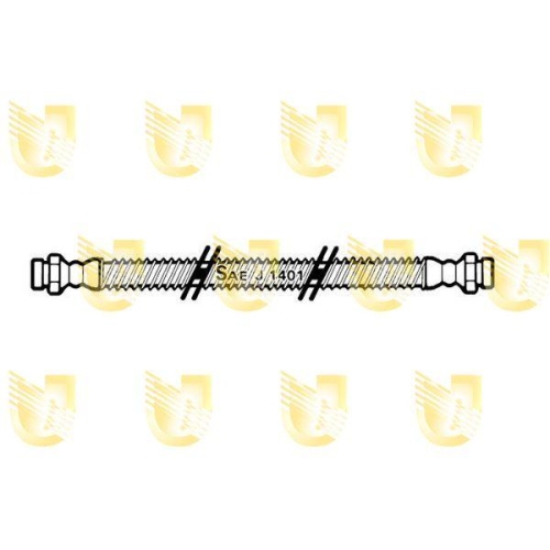 Bremsschlauch Unigom 377579 für Hyundai Hinterachse Rechts