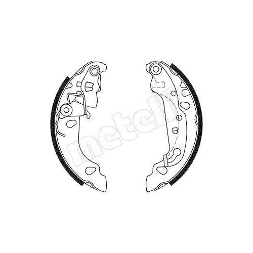 Bremsbackensatz Metelli 53-0137 f&uuml;r Ford Hinterachse