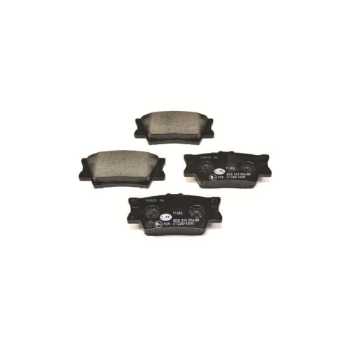 Bremsbelagsatz Scheibenbremse Hella 8DB 355 006-881 f&uuml;r Toyota Pontiac Lexus