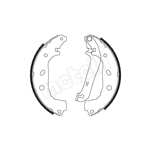 Bremsbackensatz Metelli 53-0138 f&uuml;r Ford Hinterachse