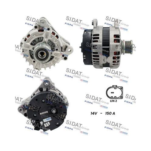 Generator Sidat A12BH0242 f&uuml;r Audi Seat Skoda VW Vag