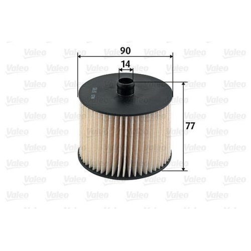 Kraftstofffilter Valeo 587915 f&uuml;r Citro&euml;n Fiat Ford Lancia Peugeot Toyota Volvo