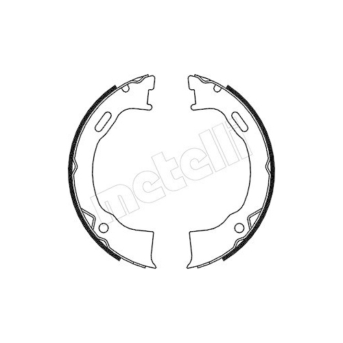 Bremsbackensatz Feststellbremse Metelli 53-0146 f&uuml;r Ford Ford Usa Hinterachse